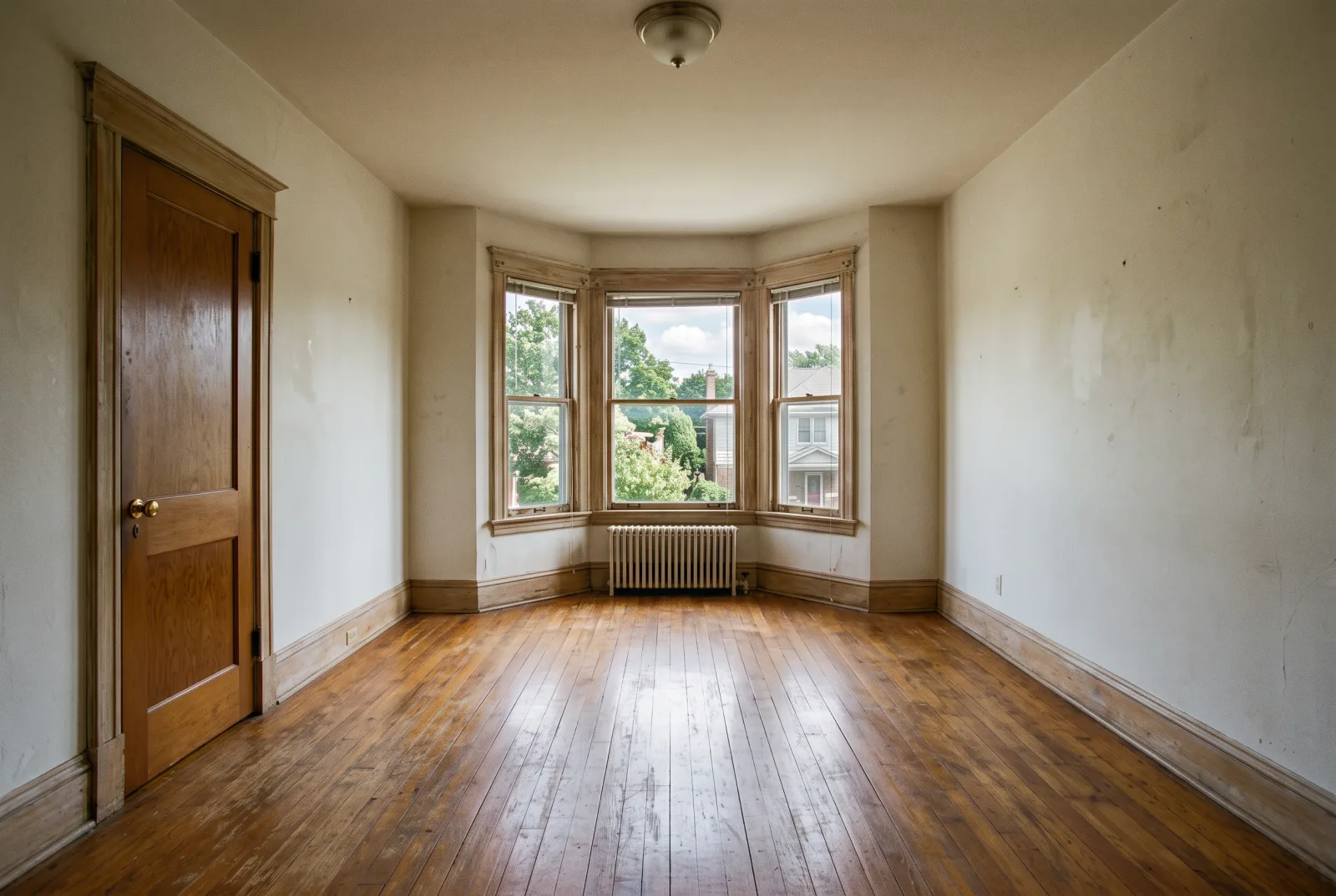 Cleared interior of a National property after a full cleanout